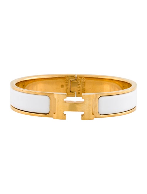Hermès Enamel Clic H Bangle Bracelet