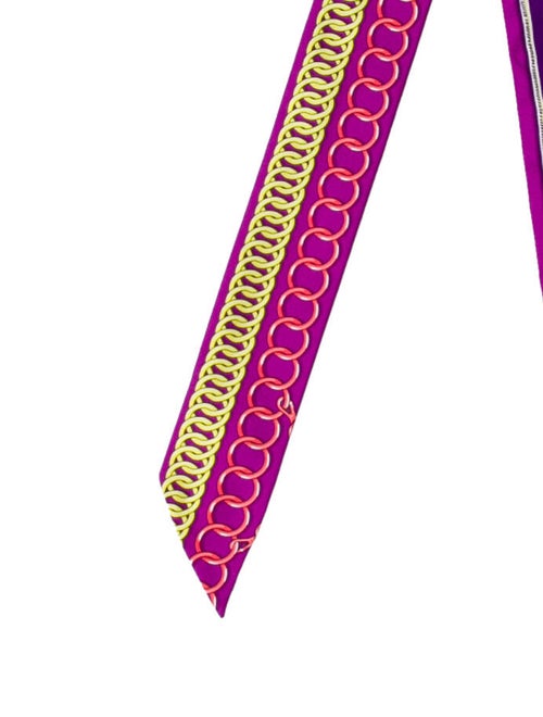 Hermès Maillons Silk Twilly Scarf