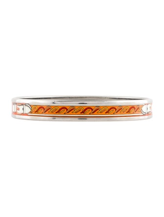 Hermès Narrow Enamel Bangle Bracelet