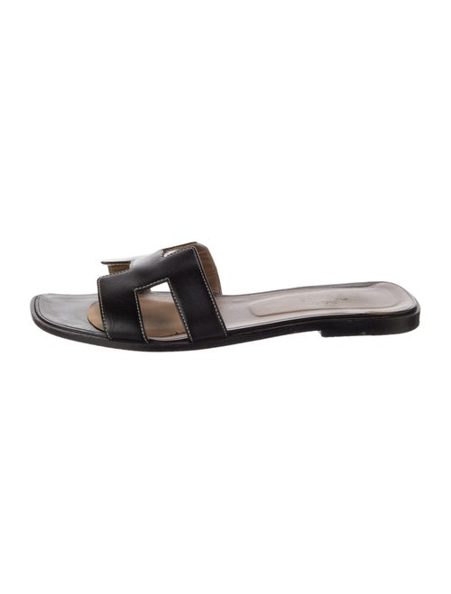 Hermès Oran Leather Slides