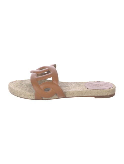 Hermès Famosa Leather Slides