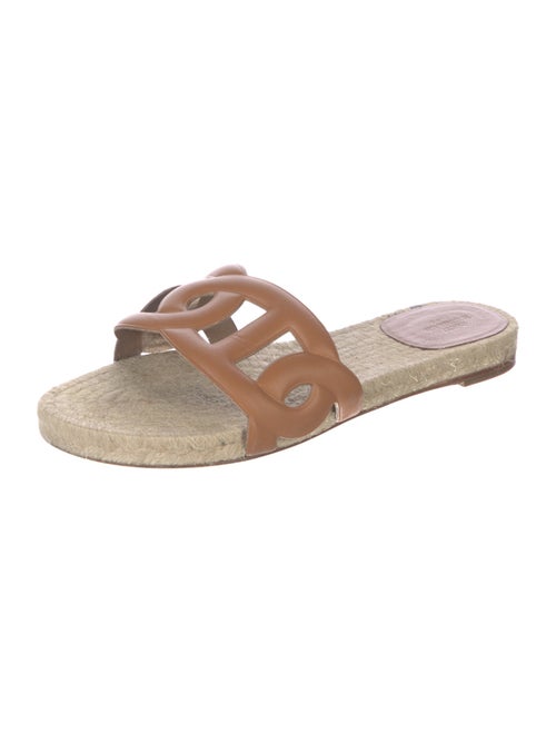 Hermès Famosa Leather Slides