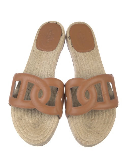 Hermès Famosa Leather Slides