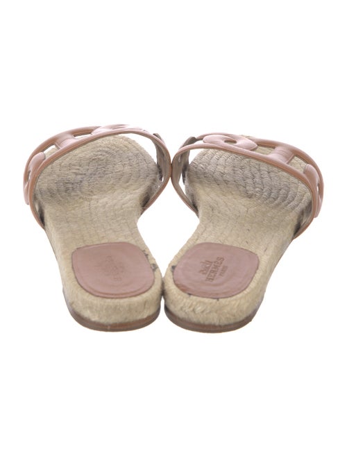 Hermès Famosa Leather Slides