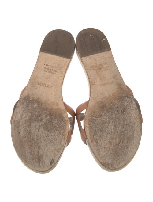 Hermès Famosa Leather Slides