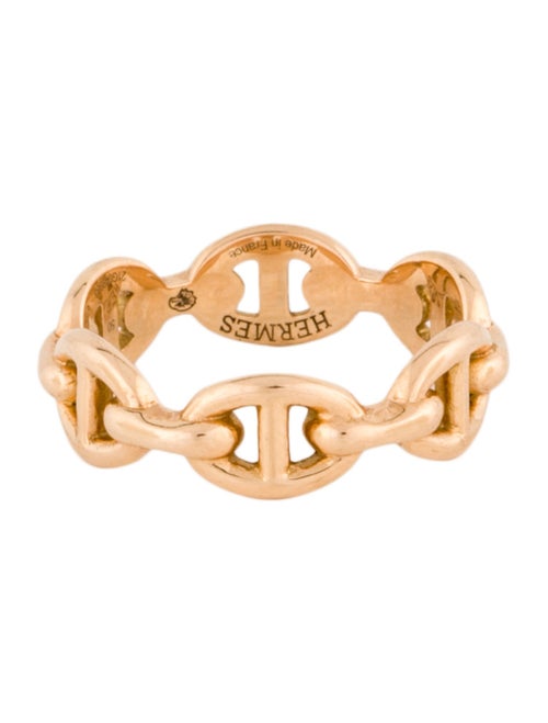 Hermès 18K Chaine d'Ancre Enchainee Ring, Small Model