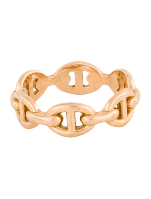 Hermès 18K Chaine d'Ancre Enchainee Ring, Small Model
