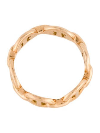 Hermès 18K Chaine d'Ancre Enchainee Ring, Small Model