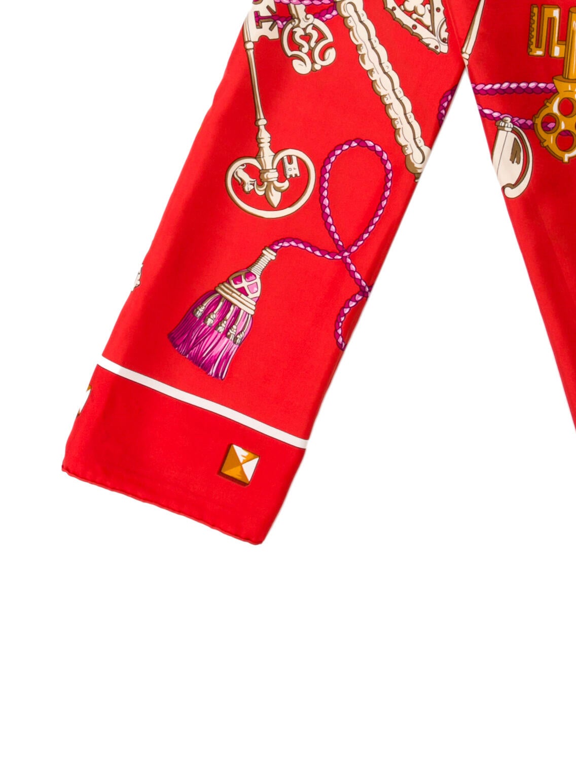 Hermès Les Clés Silk Shawl