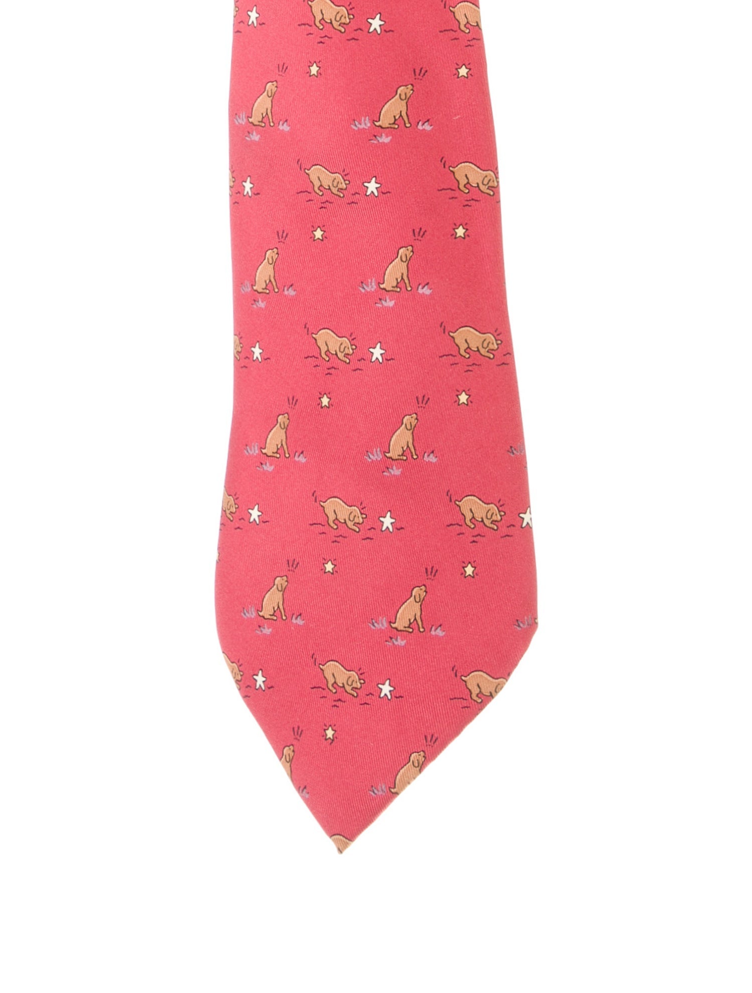 Hermès Puppy Silk Tie