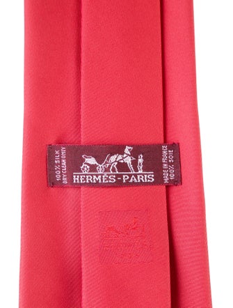 Hermès Solid Silk Tie