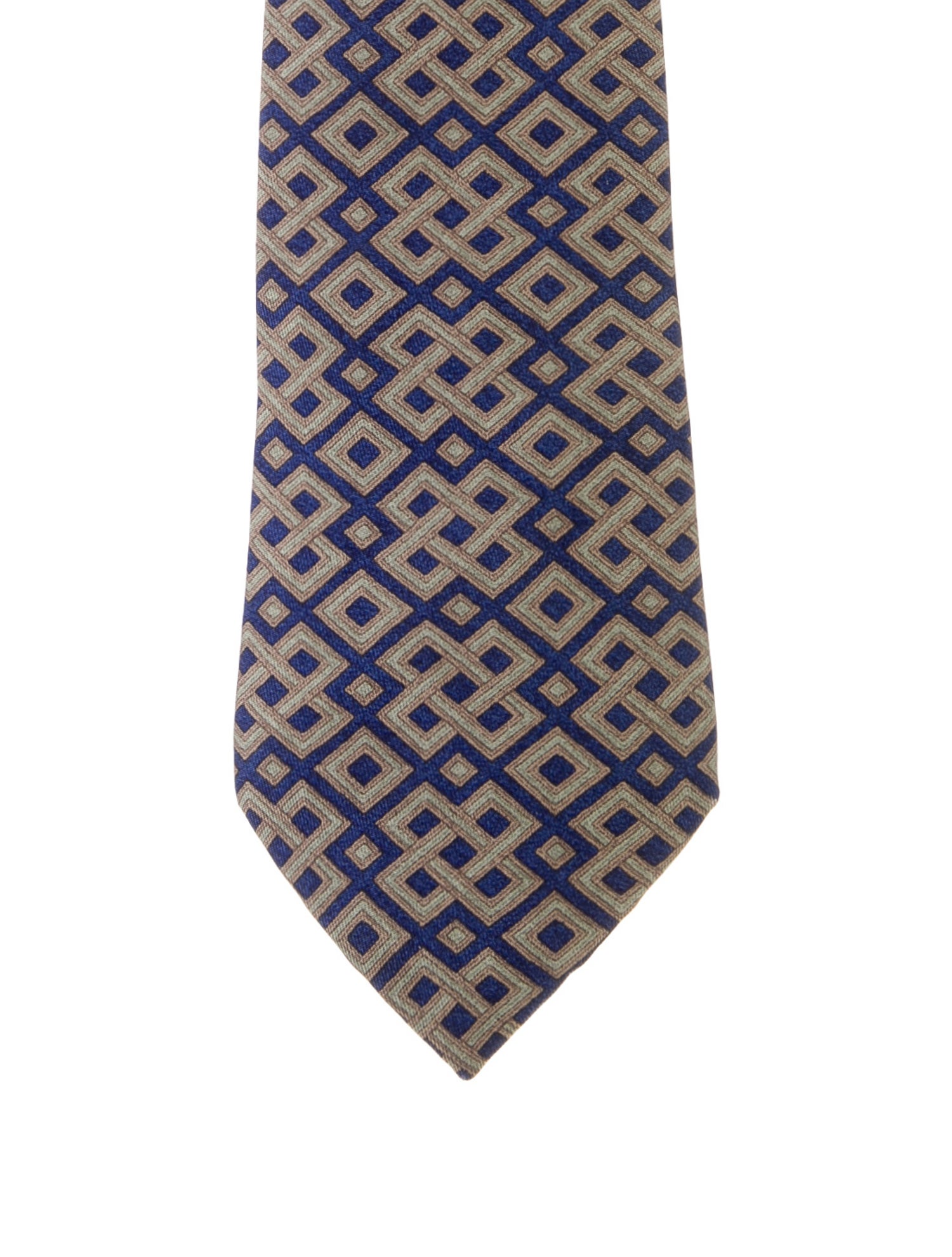 Hermès Geometric Silk Tie