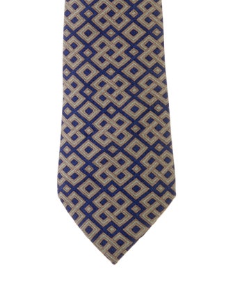Hermès Geometric Silk Tie