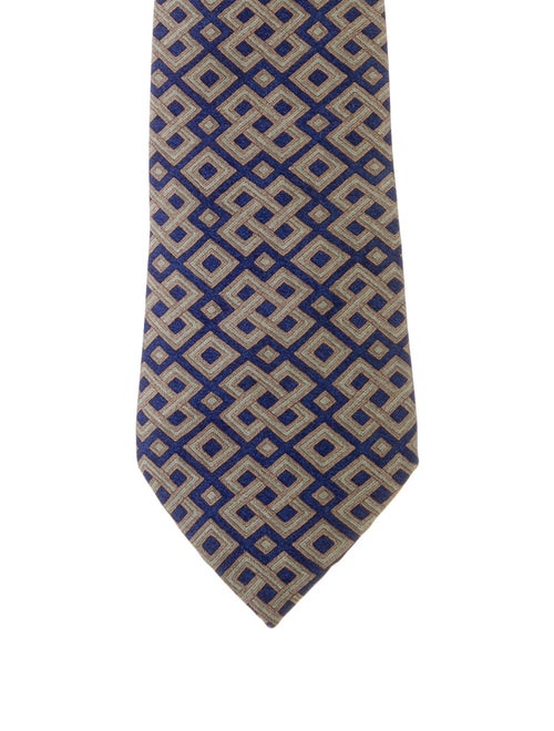 Hermès Geometric Silk Tie