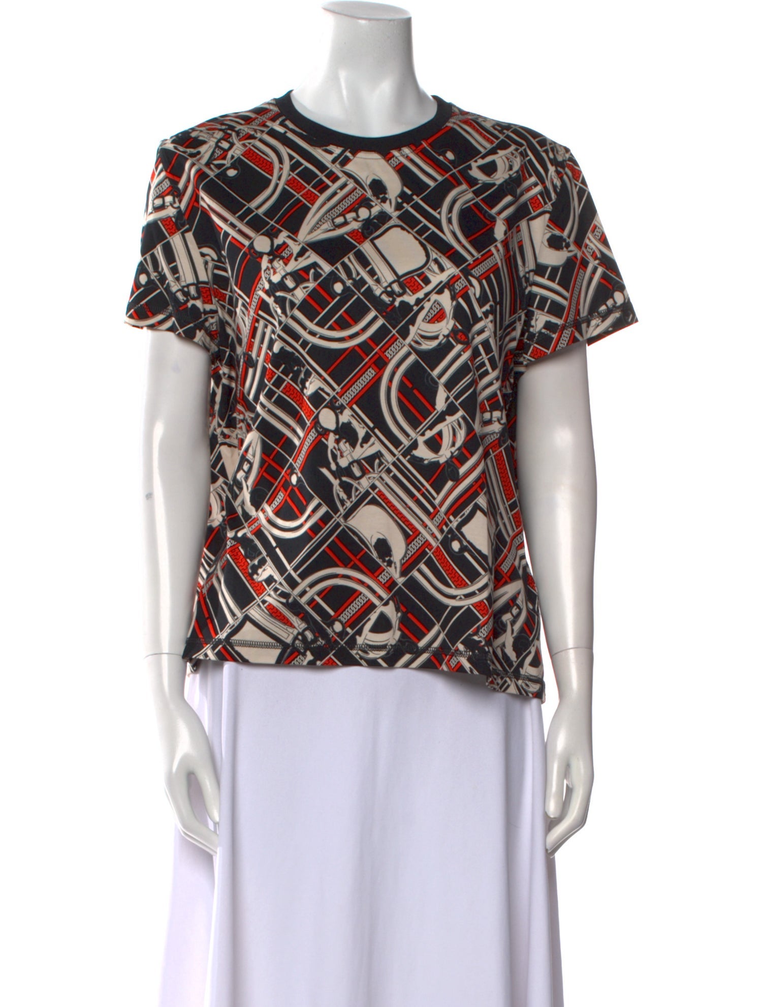 Hermès Printed Crew Neck T-Shirt