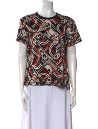 Hermès Printed Crew Neck T-Shirt