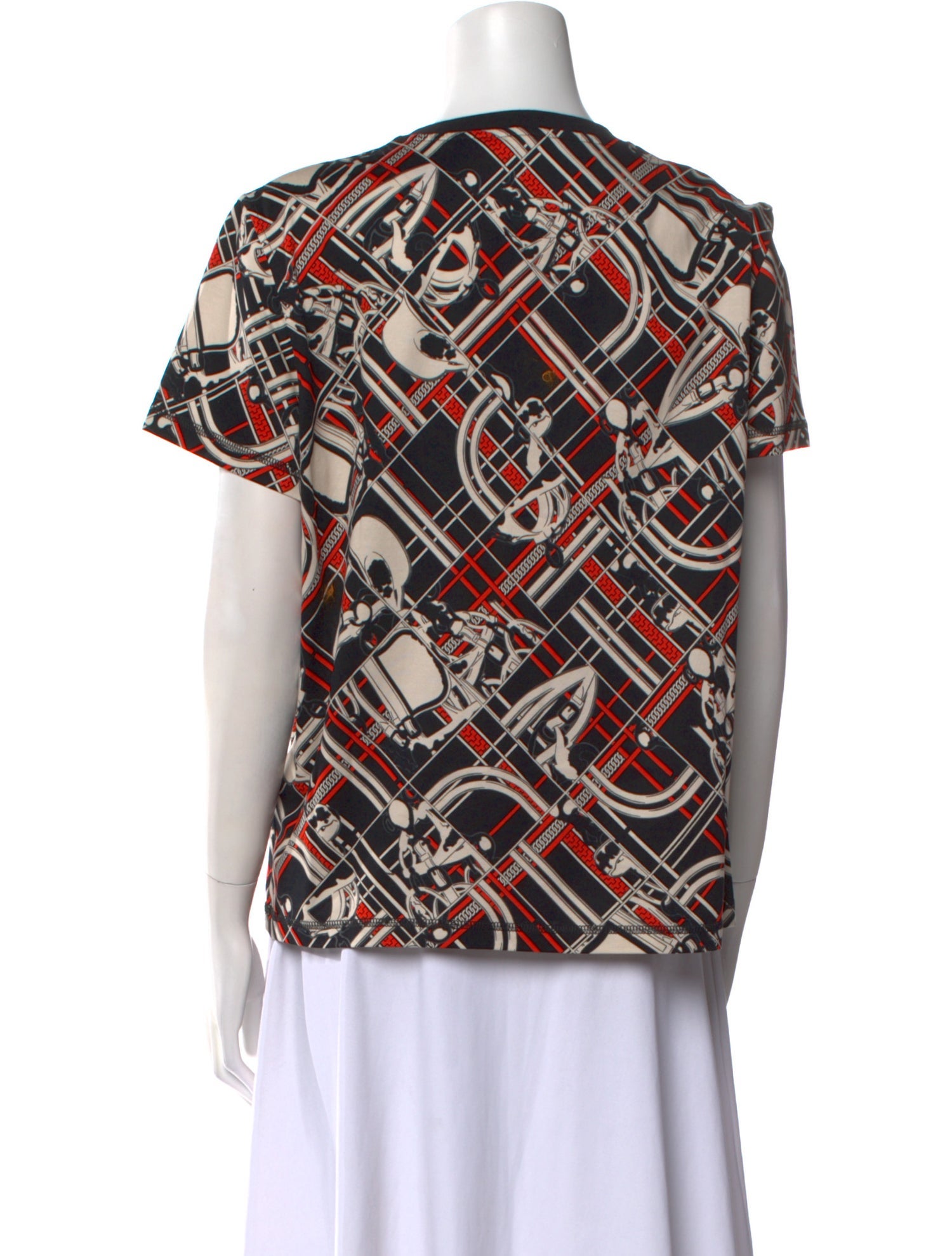 Hermès Printed Crew Neck T-Shirt