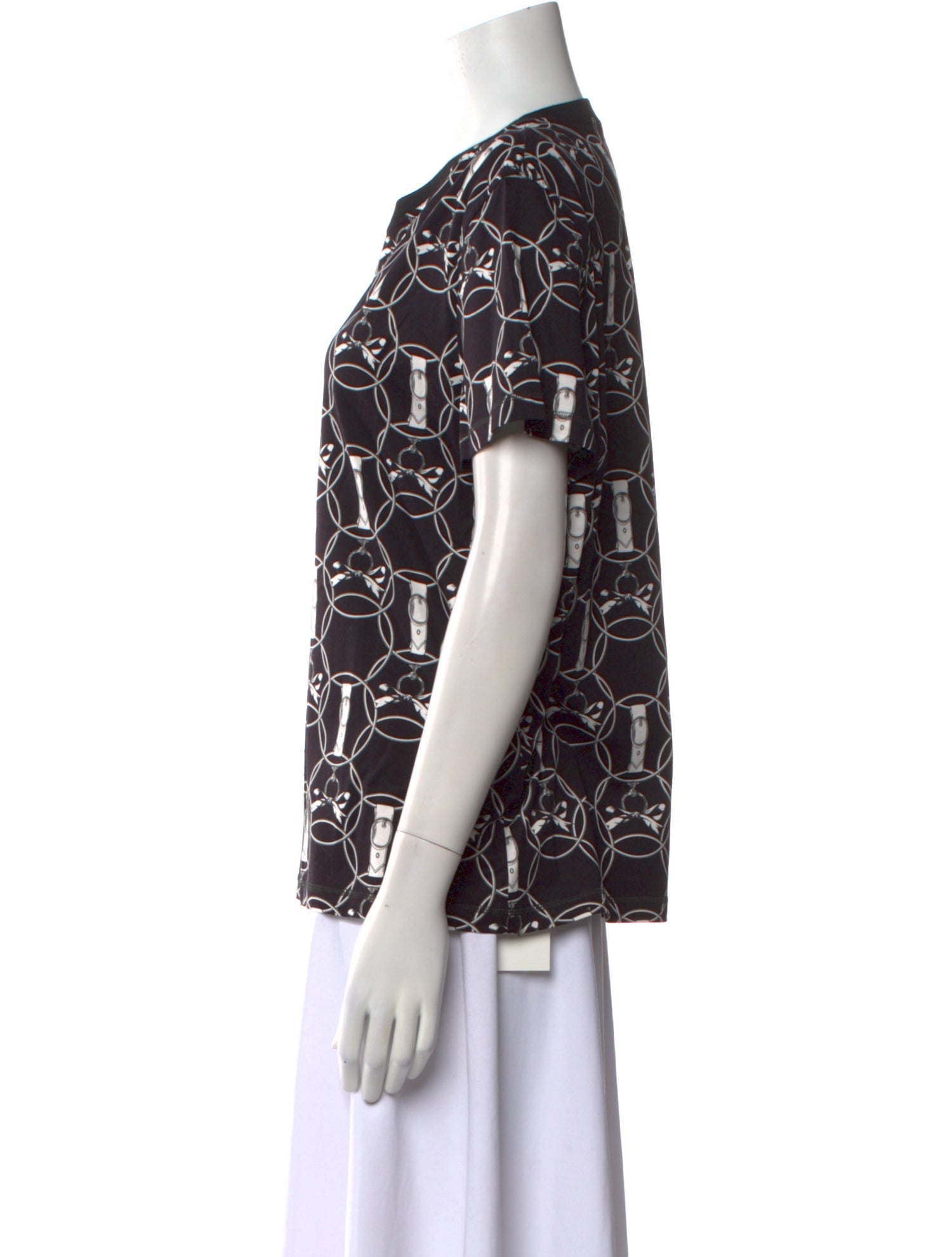 Hermès Printed Crew Neck T-Shirt