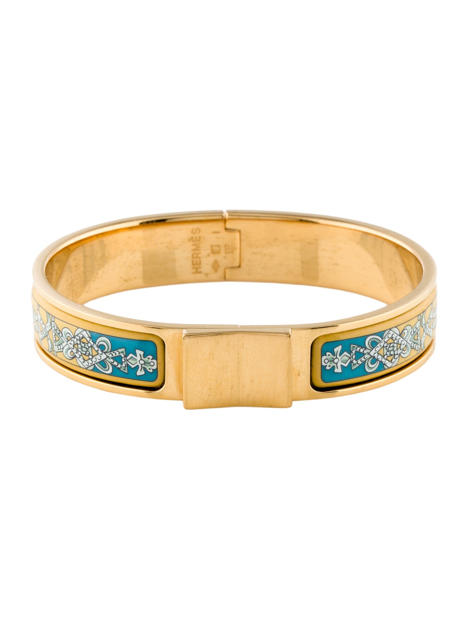 Hermès Loquet Narrow Enamel Hinge Bracelet