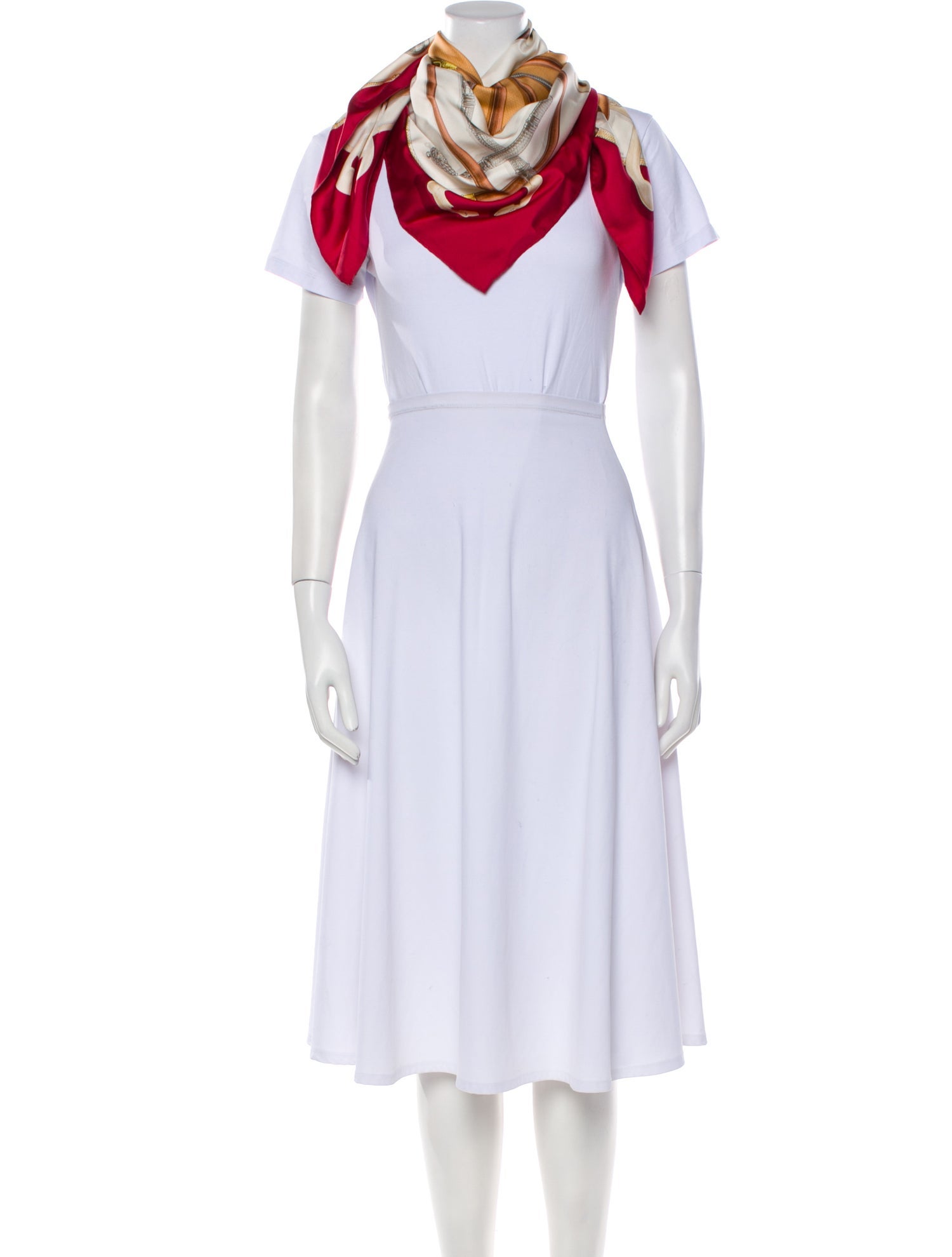 Hermès Cannes et Pommeaux Silk Scarf