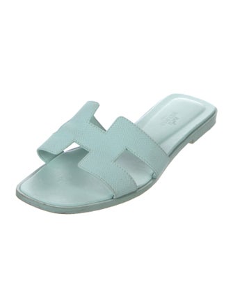 Hermès Oran Leather Slides