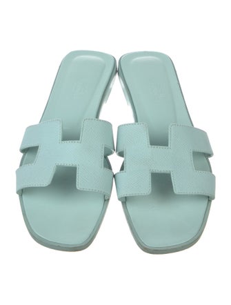Hermès Oran Leather Slides