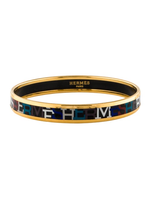 Hermès Narrow Enamel Bangle