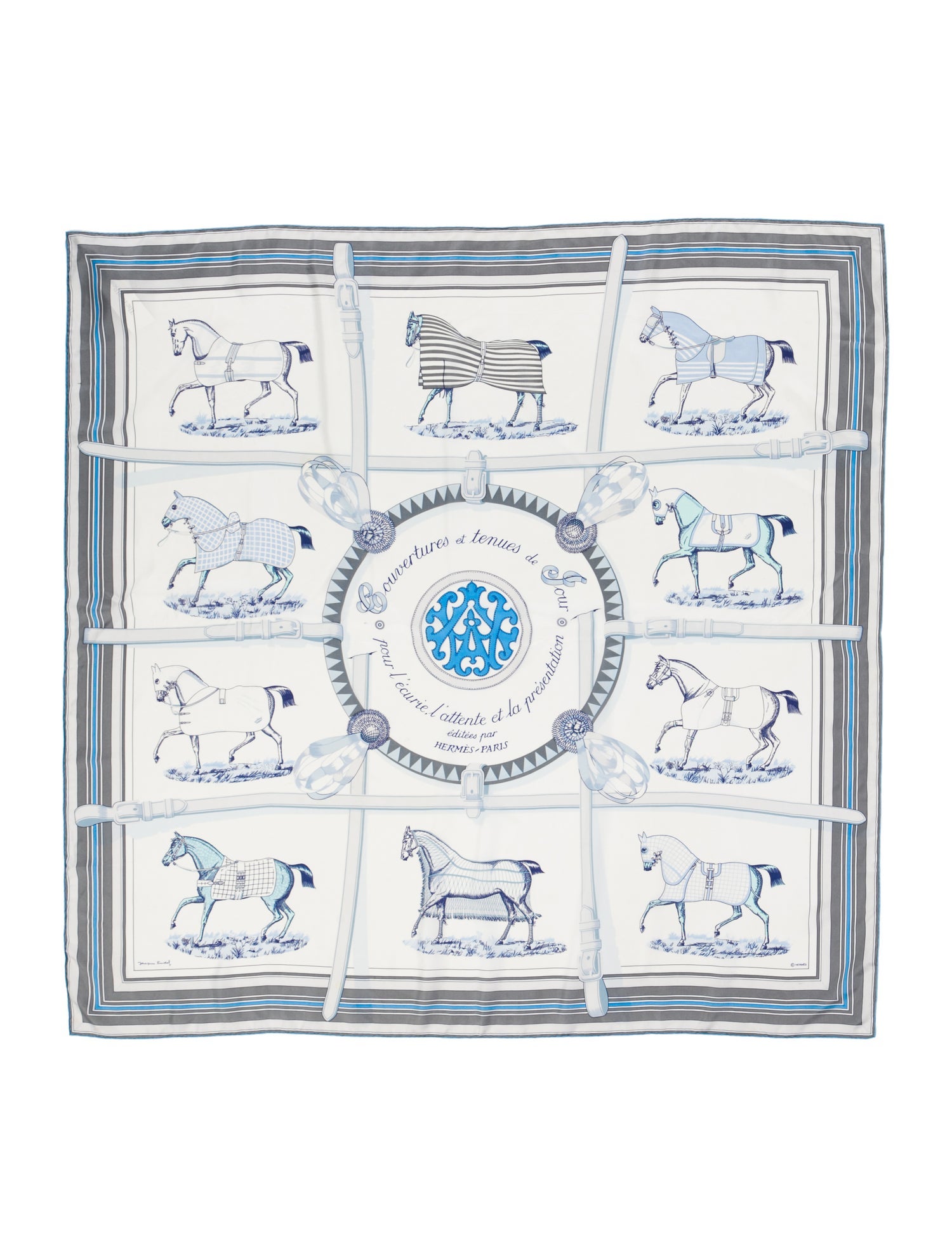 Hermès Couvertures et Tenues de Jour Silk Shawl