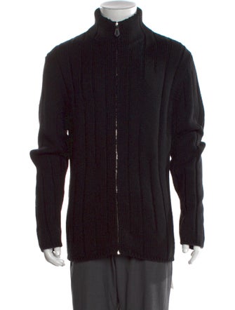 Hermès Merino Wool Turtleneck Cardigan