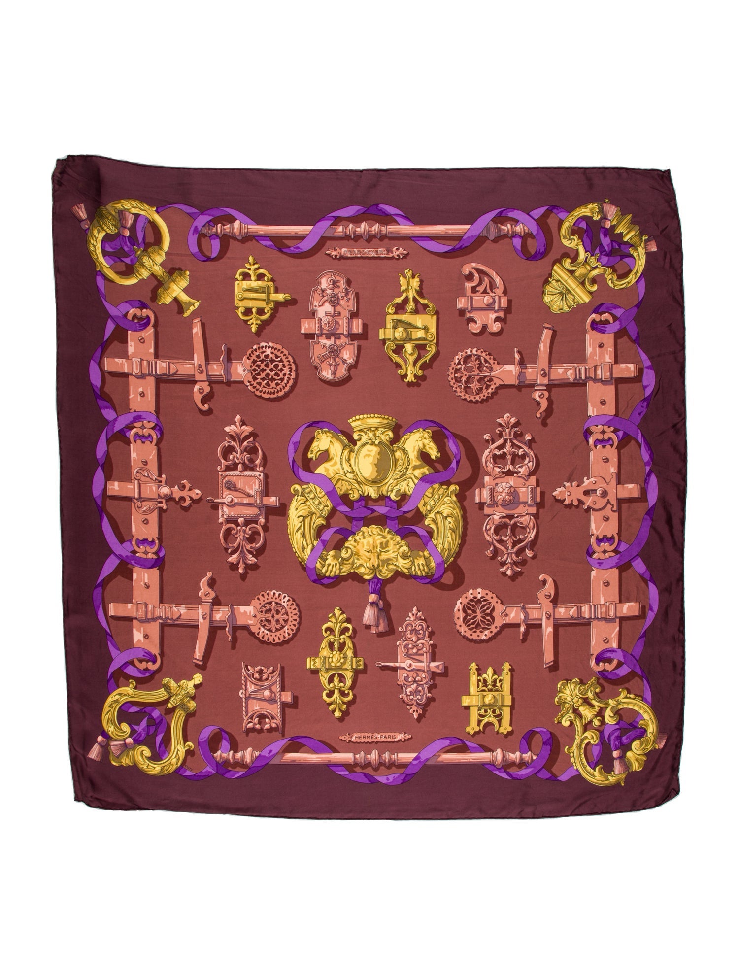 Hermès Ferronnerie Silk Scarf