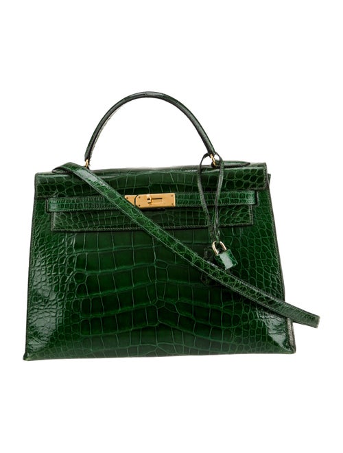 Hermès Shiny Alligator Kelly Sellier 32