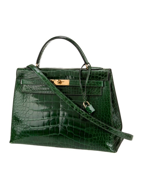Hermès Shiny Alligator Kelly Sellier 32