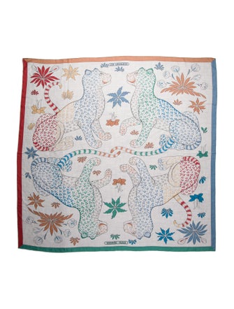 Hermès Les Léopards Cashmere Shawl