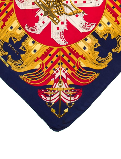 Hermès Proues Silk Scarf