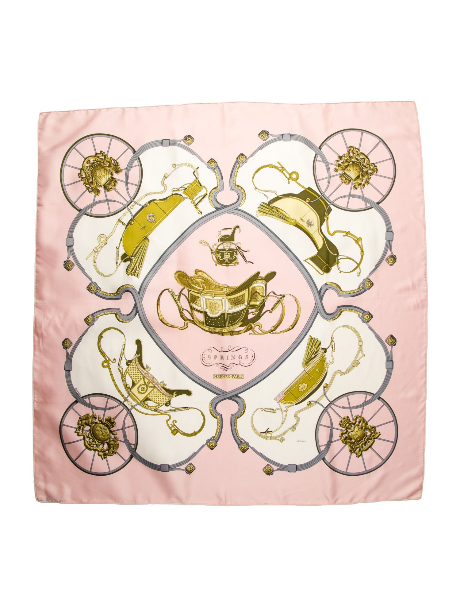 Hermès Springs Silk Scarf
