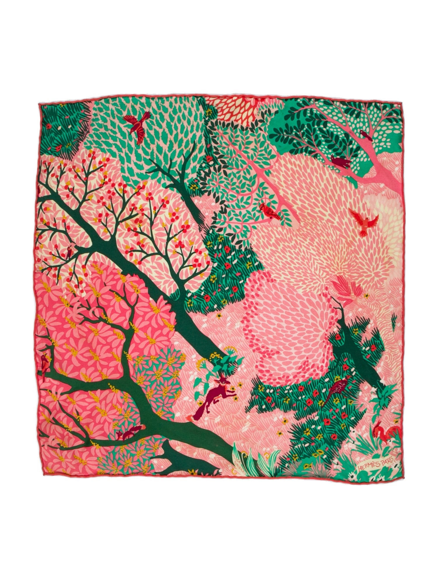 Hermès Dans Un Jardin Anglais Silk Scarf