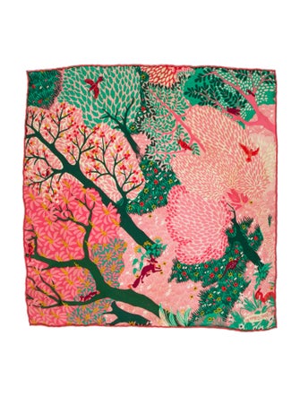 Hermès Dans Un Jardin Anglais Silk Scarf