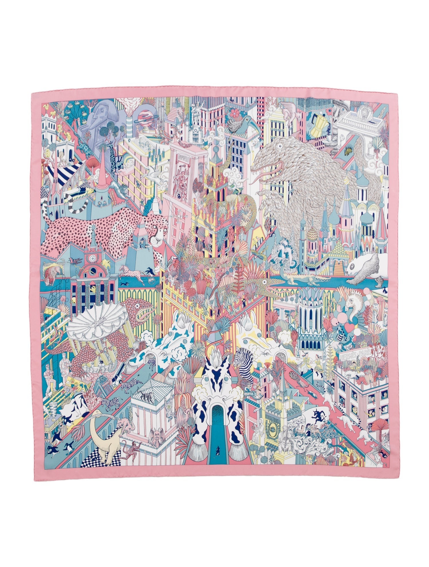 Hermès Animapolis Silk Shawl