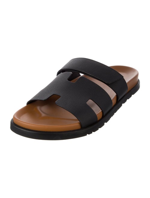 Hermès Chypre Leather Slides