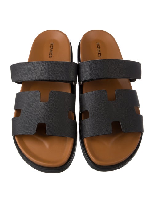 Hermès Chypre Leather Slides