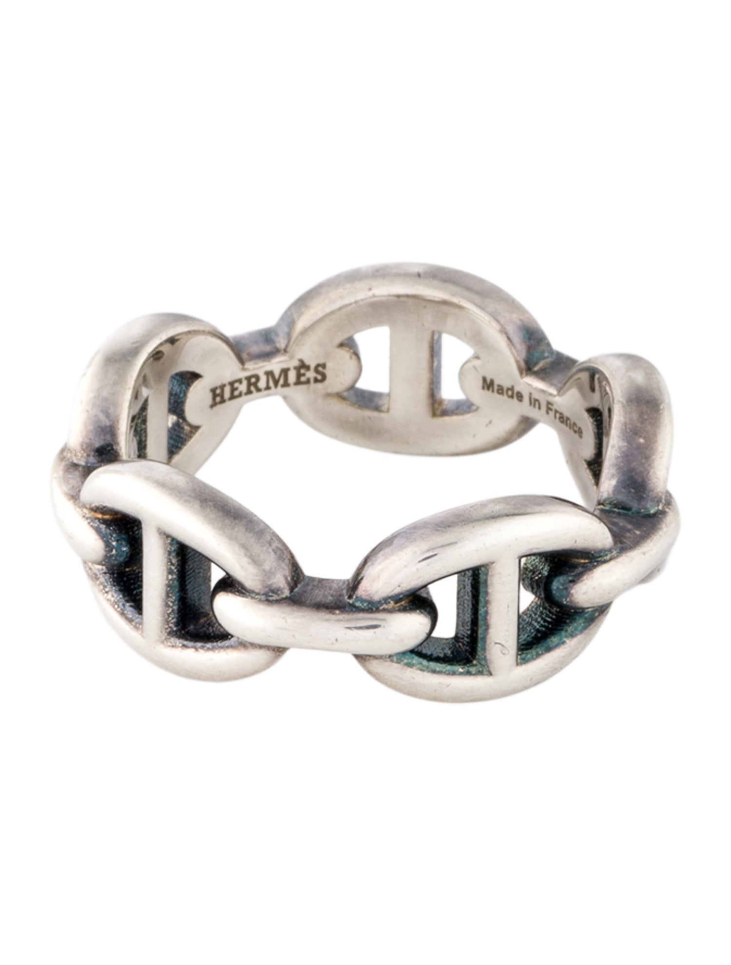 Hermès Chaîne d'Ancre Enchainee Ring, Small Model