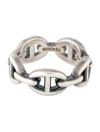 Hermès Chaîne d'Ancre Enchainee Ring, Small Model