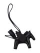 Hermès Milo Lambskin Grigri Rodeo Horse Bag Charm PM So Black
