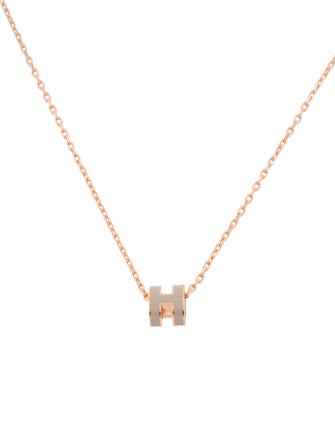 Hermès Mini Pop H Pendant Necklace