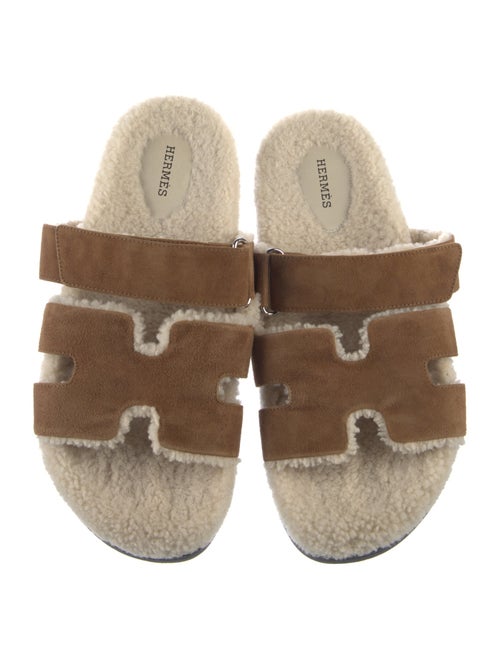 Hermès Chypre Suede Slides