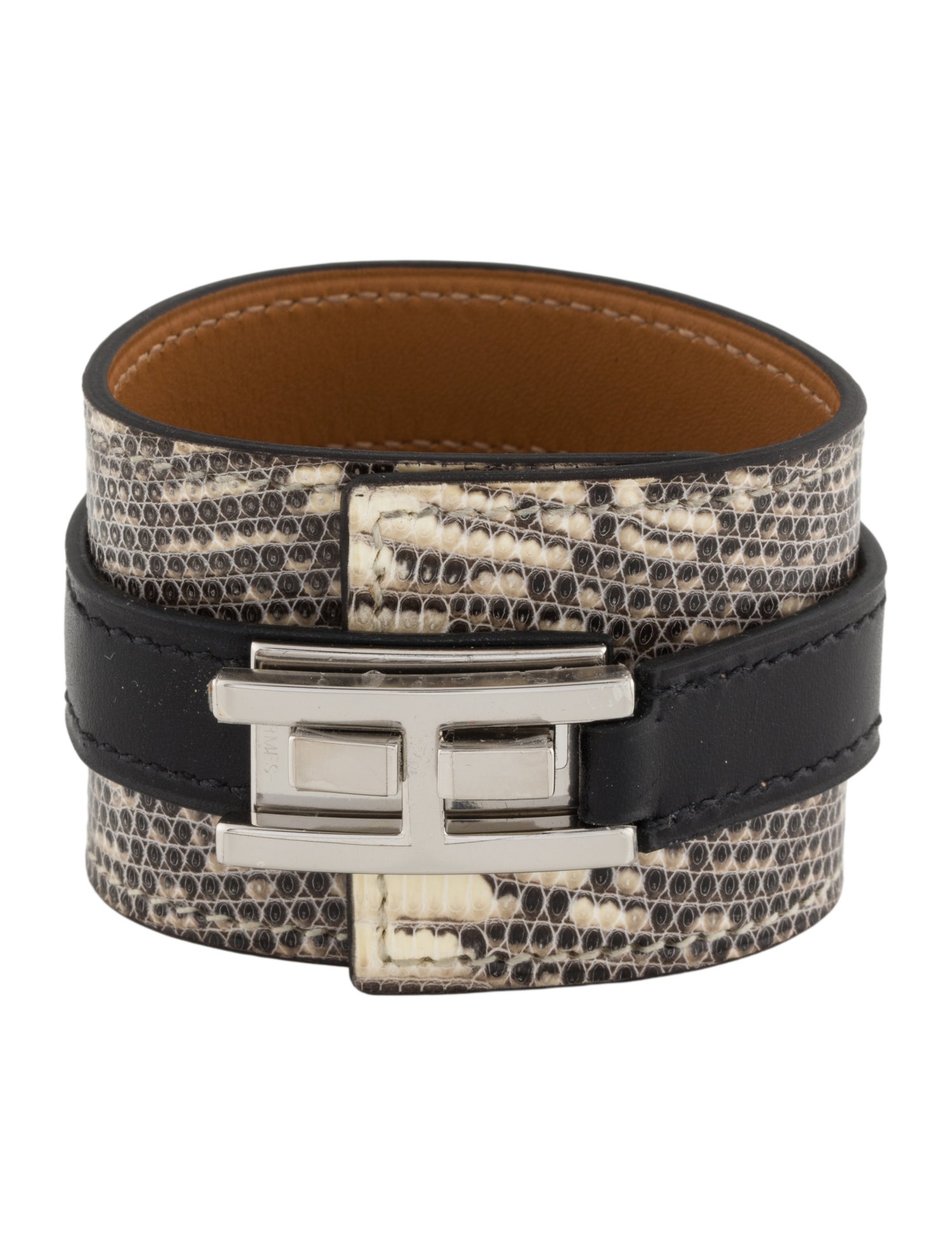 Hermès Lizard Drag Wrap Bracelet