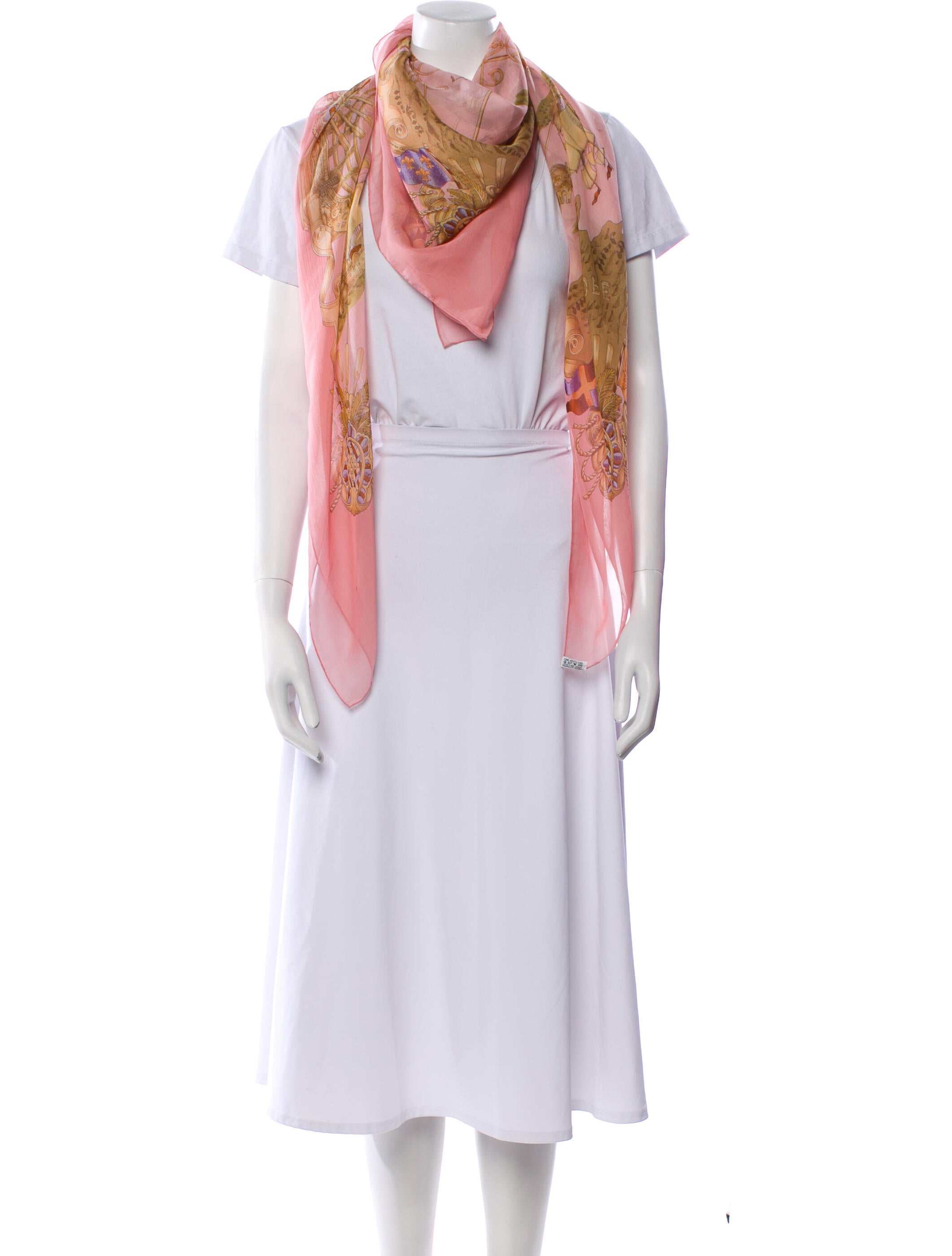 Hermès Voiles De Lumiere Silk Scarf