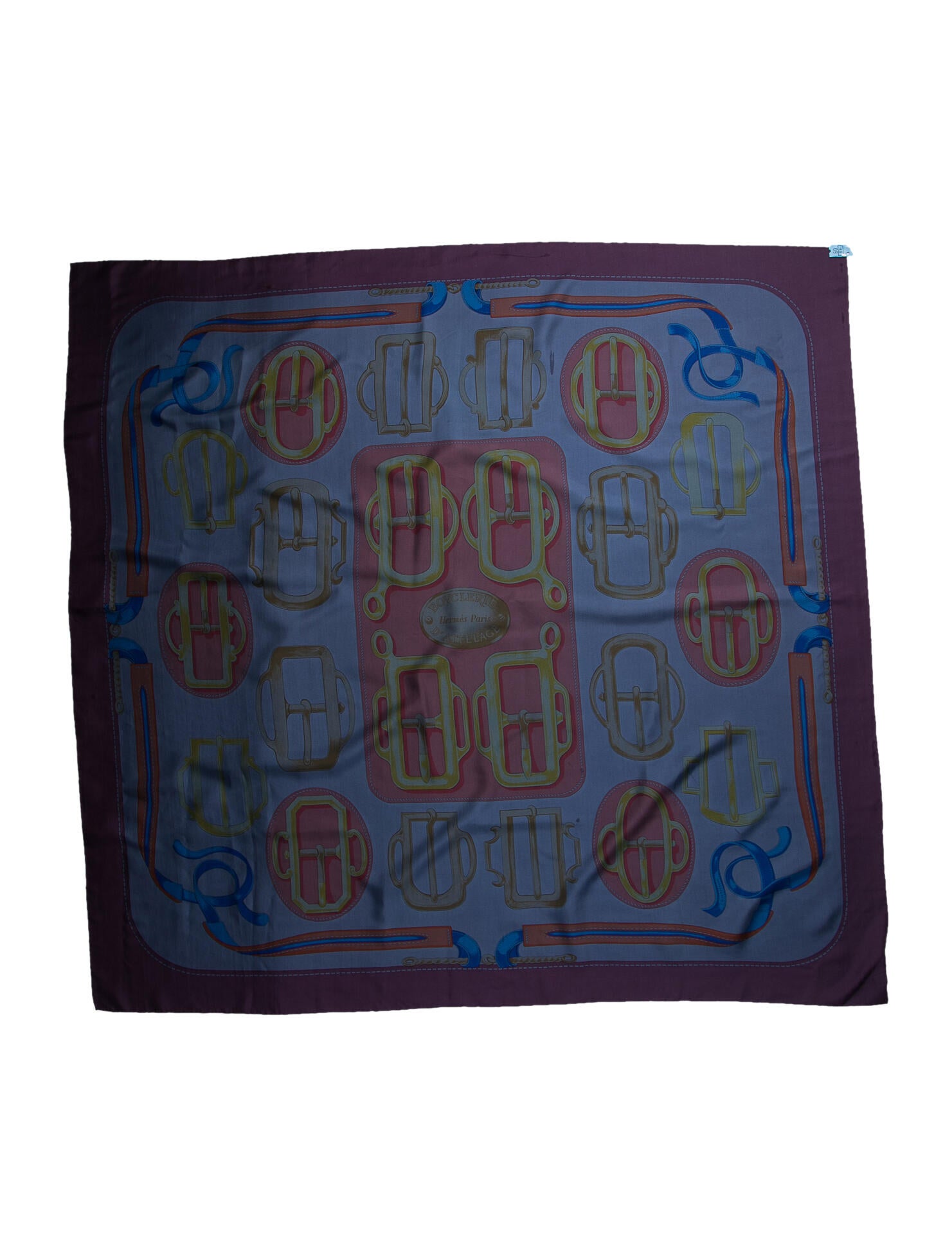 Hermès Bouclerie d'Attelage Dip Dye Silk Scarf