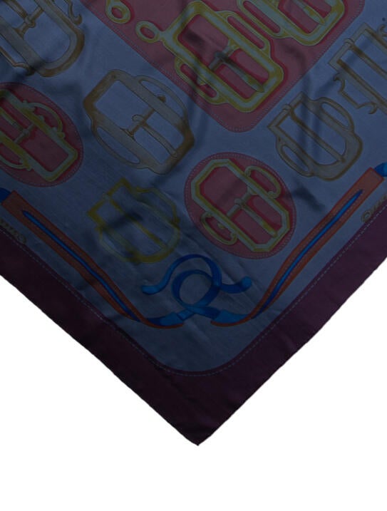 Hermès Bouclerie d'Attelage Dip Dye Silk Scarf