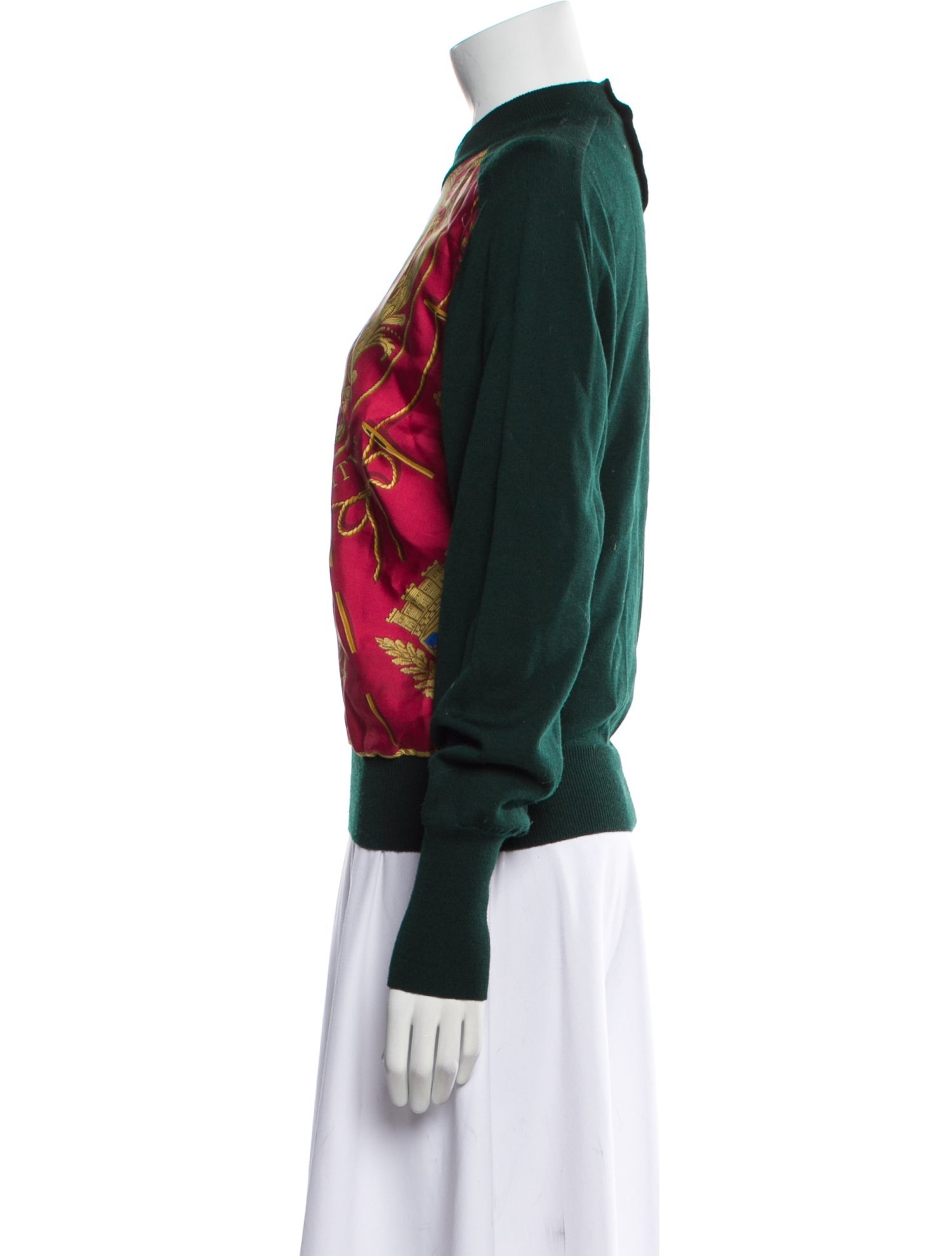 Hermès Wool Paisley Print Sweatshirt